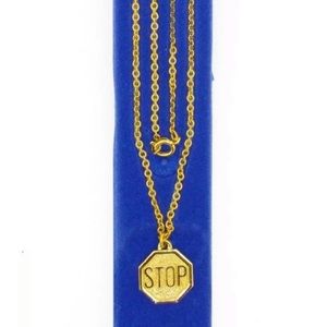 charm Speidel STOP SIGN gold filled chai